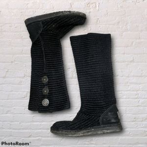 UGG knit button up boots